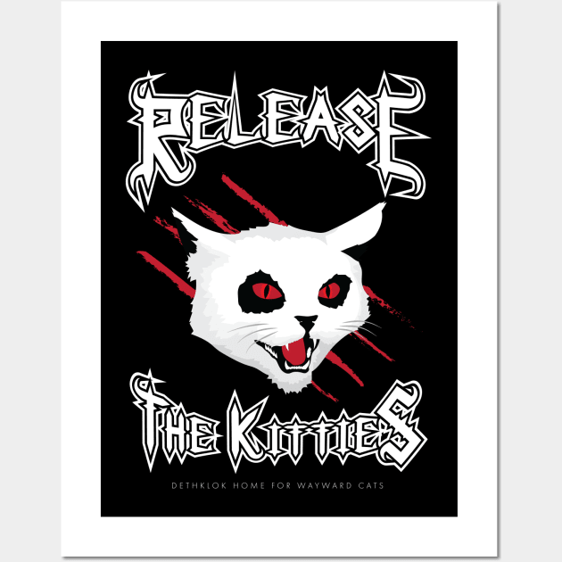 Release the Kitties Wall Art by patrickkingart